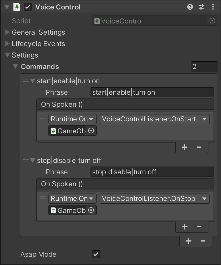 Voice Control Alternation